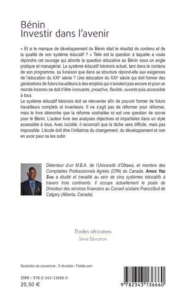 Benin investir dans l'avenir, L'impératif d'une éducation innovante (9782343136660-back-cover)