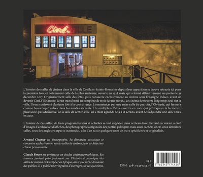 Histoire des Cinémas à Conflans-Sainte-Honorine (9782343174426-back-cover)