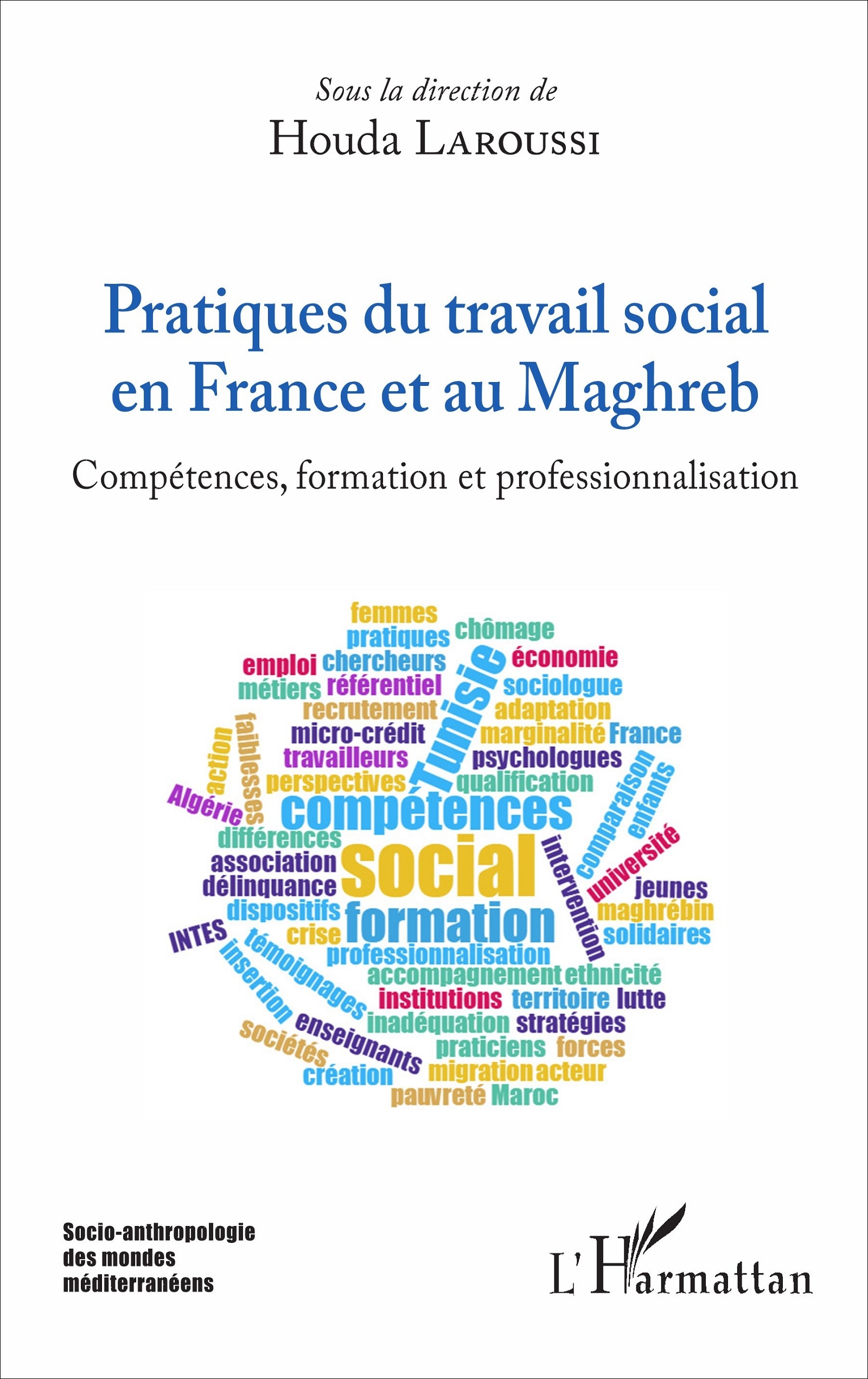 Pratiques du travail social en France et au Maghreb, Compétences, formation et professionnalisation (9782343129280-front-cover)