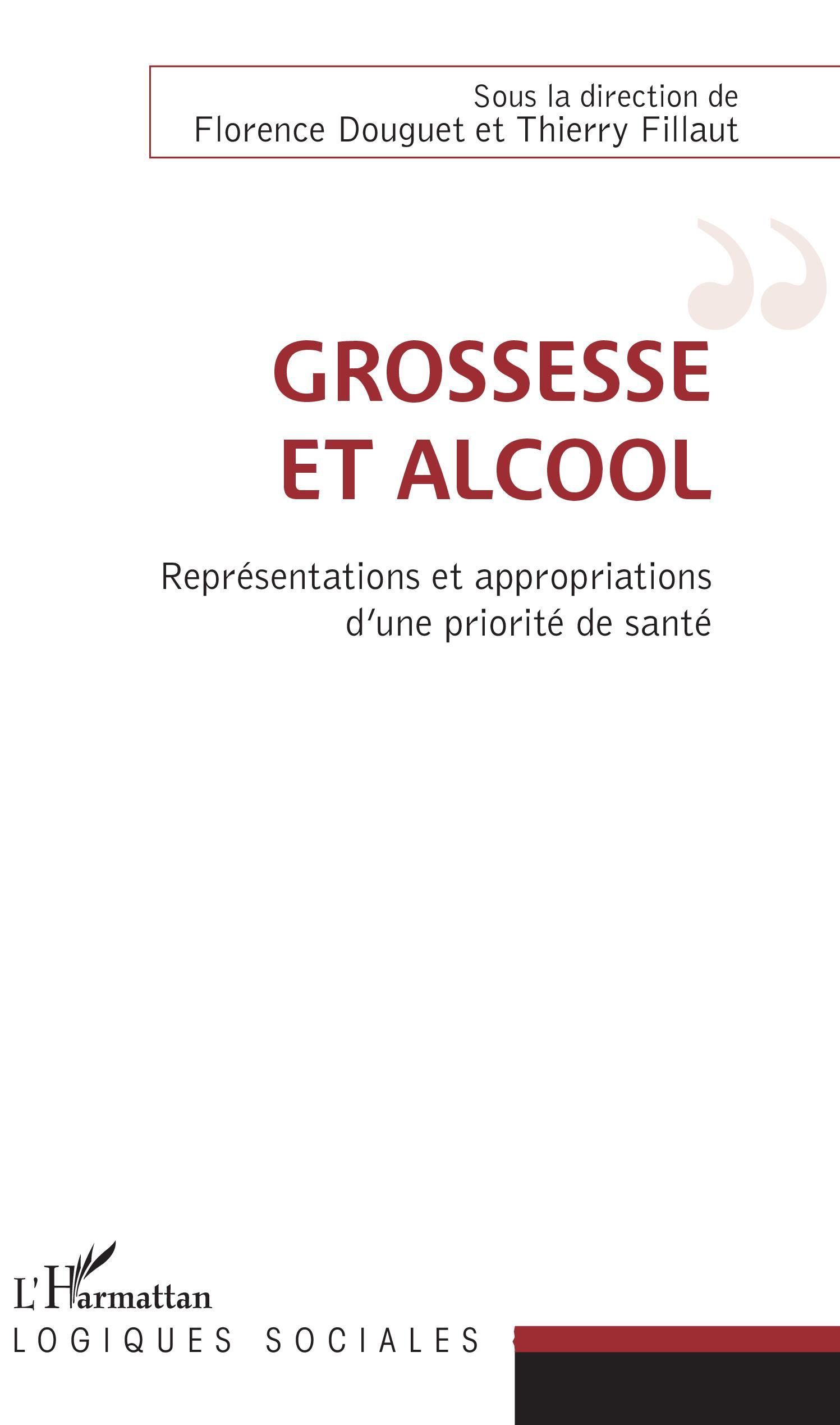 Grossesse et alcool, Représentations et appropriations d'une priorité de santé (9782343132877-front-cover)