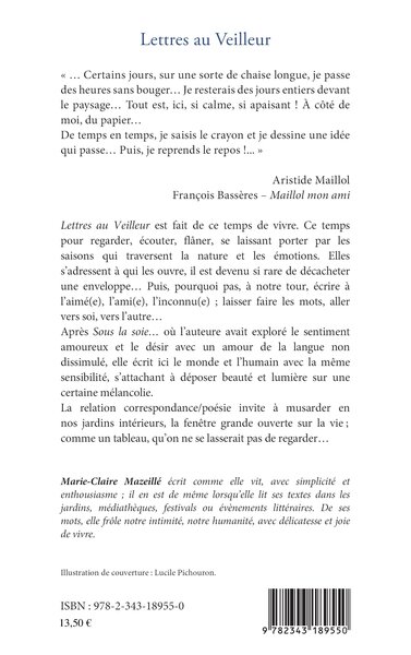 Lettres au Veilleur (9782343189550-back-cover)