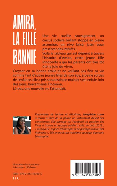 Amira, la fille bannie, Roman (9782343167305-back-cover)