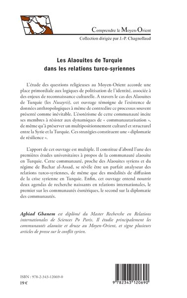 Les Alaouites de Turquie dans les relations turco-syriennes, Une diplomatie de résilience (9782343120690-back-cover)