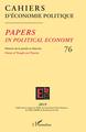 Cahiers d'économie Politique / Papers in Political Economy, Cahiers d'Économie Politique 76, Histoire de la pensée et théories (9782343179414-front-cover)