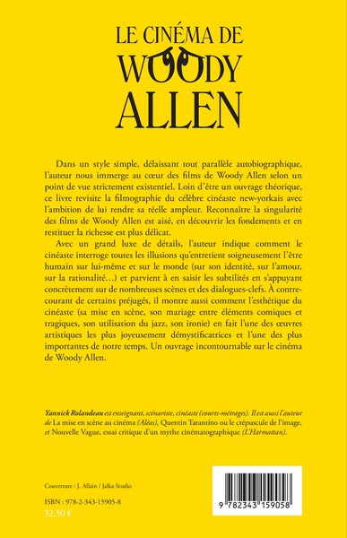 Le cinéma de Woody Allen (9782343159058-back-cover)