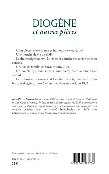 Diogène, et autres pièces (9782343176734-back-cover)