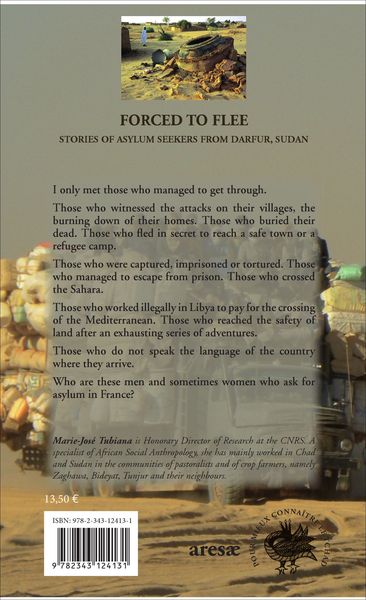 Forced to flee, Stories of asylum seekers from Darfur, Sudan - Translated from the french by Philip O'Prey (9782343124131-back-cover)
