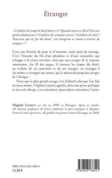 Étranger, Roman (9782343138541-back-cover)