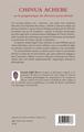 Chinua Achebe ou la pragmatique du discours postcolonial (9782343140766-back-cover)