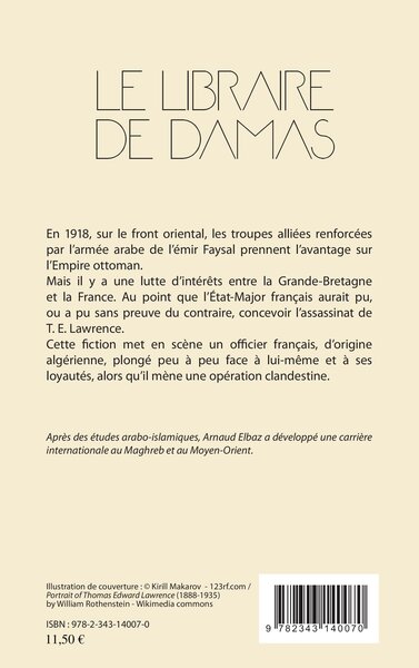 Le libraire de Damas, Roman (9782343140070-back-cover)
