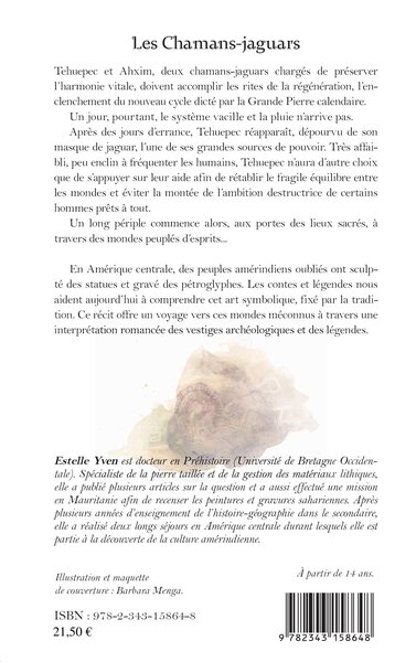 Les chamans jaguars, Récit inspiré par les mythes et les symboles amérindiens (9782343158648-back-cover)