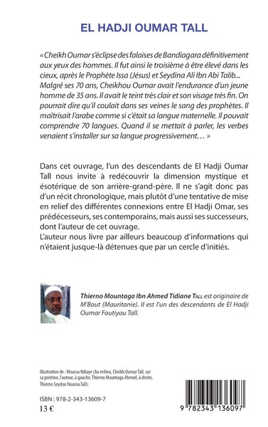 El Hadji Oumar Tall, L'aigle de Alwar (9782343136097-back-cover)