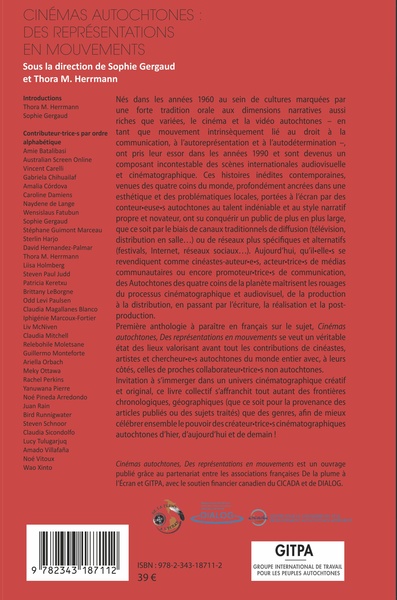 Cinémas autochtones : des représentations en mouvements (9782343187112-back-cover)