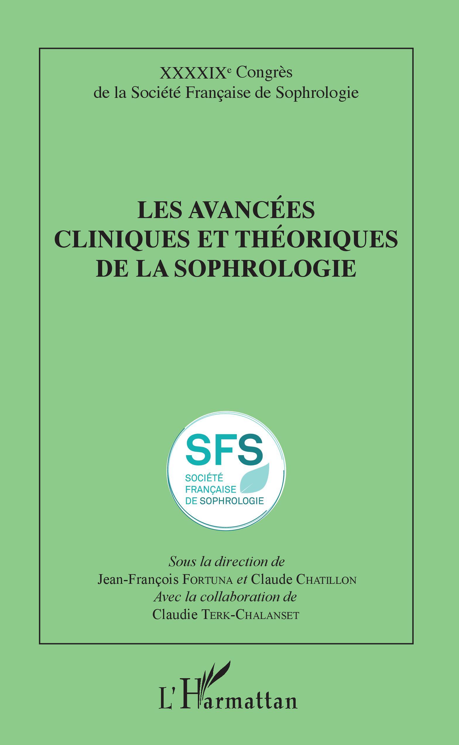 Les avancées cliniques et théoriques de la sophrologie (9782343151359-front-cover)