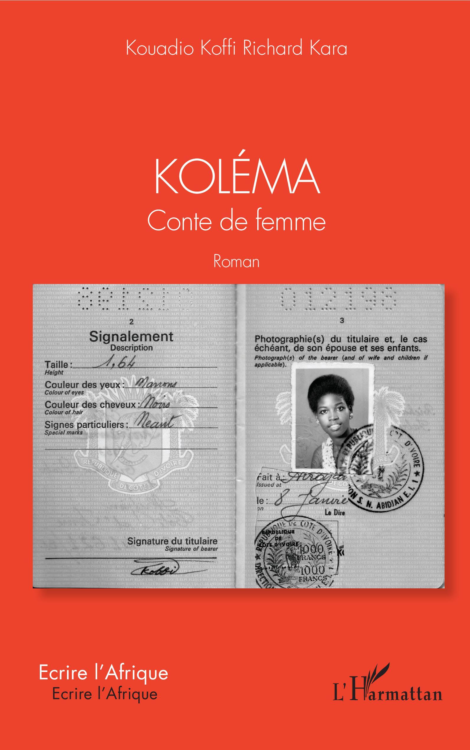 Koléma, Conte de femme - Roman (9782343189116-front-cover)