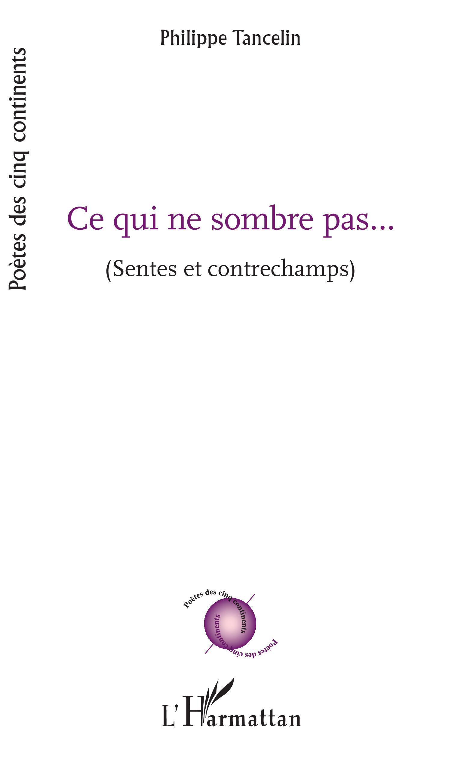 Ce qui ne sombre pas, (Sentes et contrechamps) (9782343173481-front-cover)