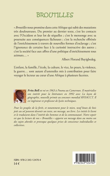 Broutilles, Recueil de nouvelles (9782343124704-back-cover)