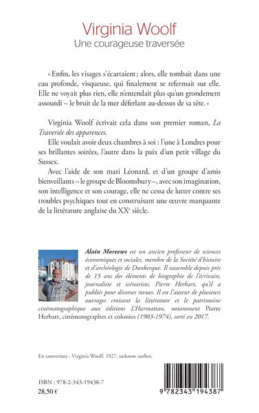 Virginia Woolf, Une courageuse traversée (9782343194387-back-cover)