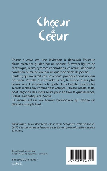 Choeur à coeur, Poèmes (9782343157887-back-cover)