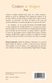 Couleurs et dragons, Prose (9782343145860-back-cover)