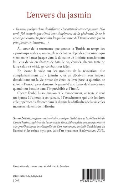 L'envers du jasmin, Essai littéraire (9782343109497-back-cover)