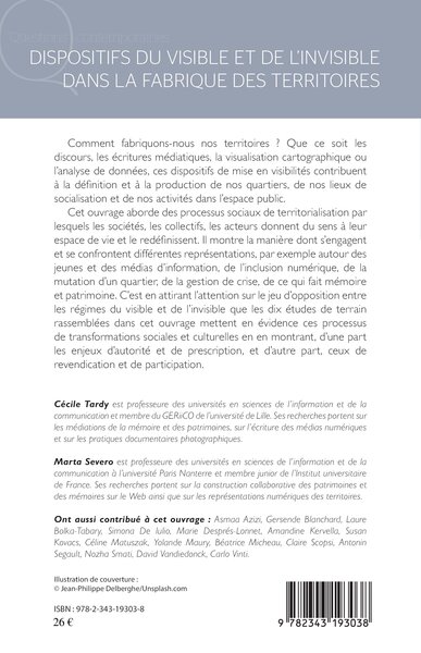 Dispositifs du visible et de l'invisible dans la fabrique des territoires (9782343193038-back-cover)