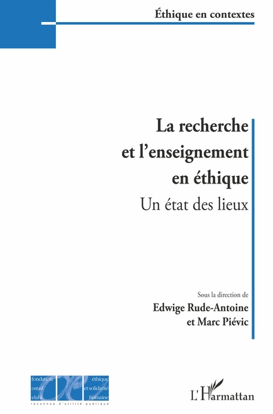 La recherche et l'enseignement en éthique, Un état des lieux (9782343190242-front-cover)