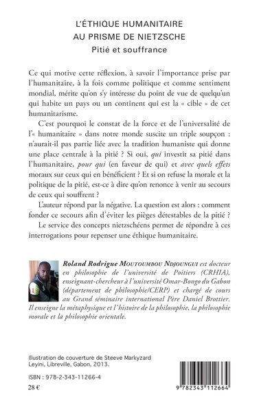 Ethique humanitaire au prisme de Nietzsche (L'), Pitié et souffrance (9782343112664-back-cover)