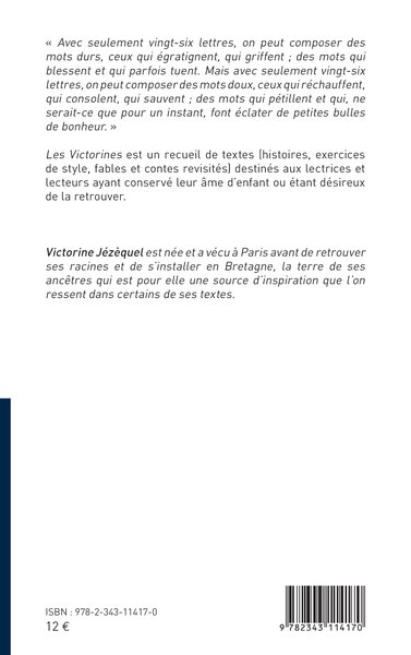 Les victorines, Petites histoires (9782343114170-back-cover)