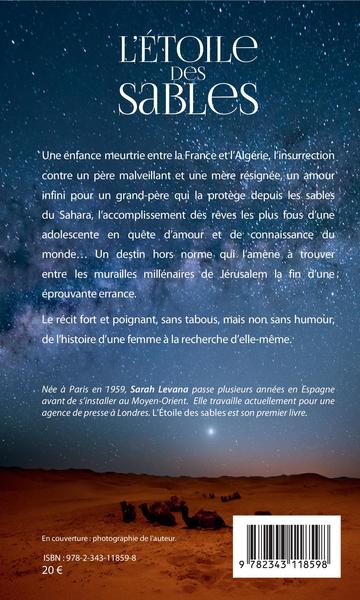 L'Etoile des sables, Histoire d'une vie peu ordinaire (9782343118598-back-cover)