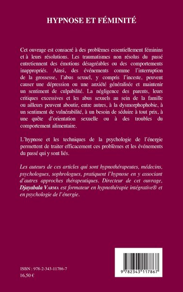 Hypnose et féminité (9782343117867-back-cover)