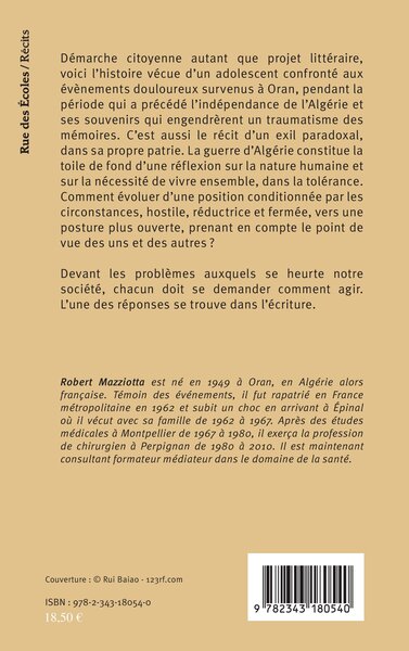 Les Mémoires réconciliées (9782343180540-back-cover)