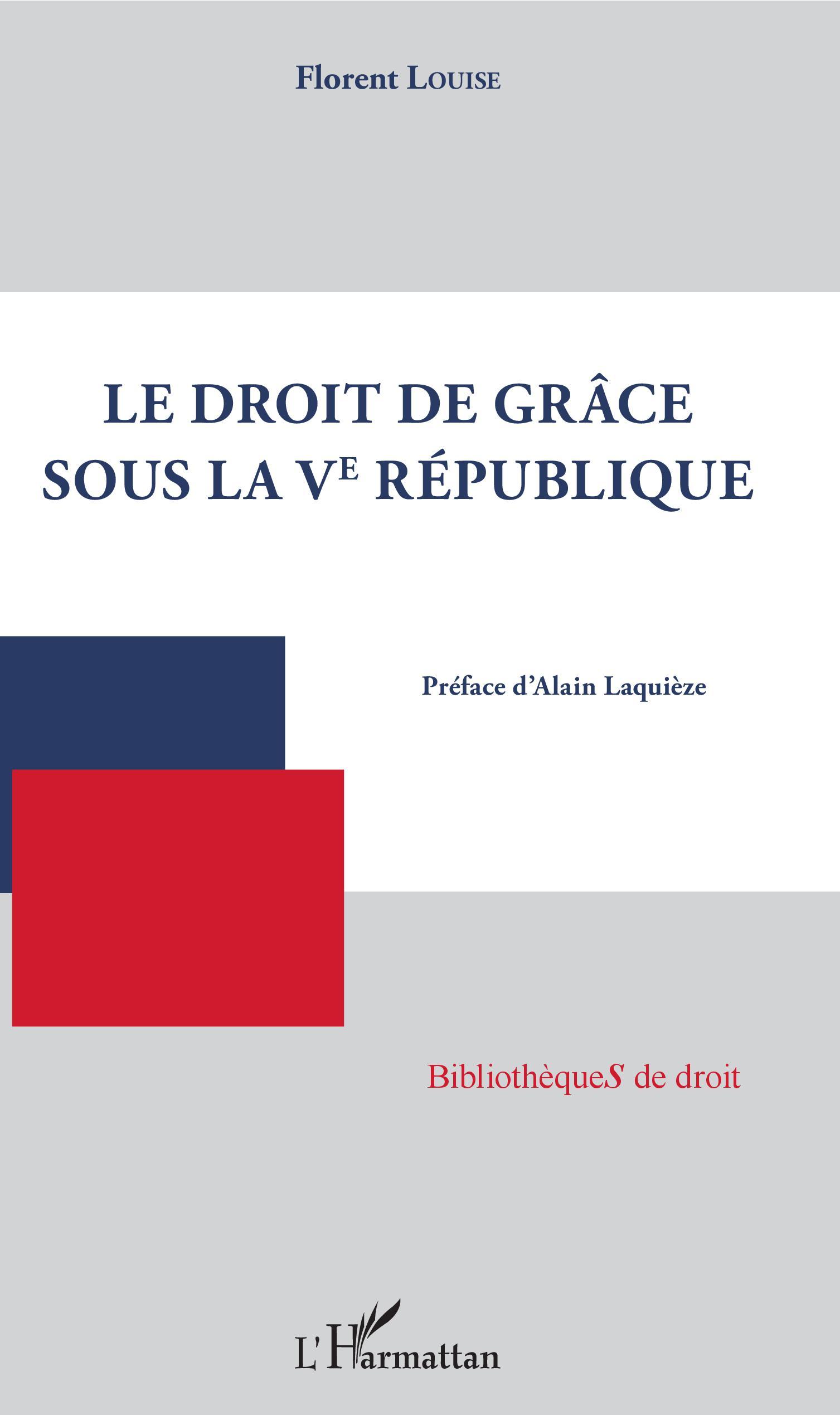 Droit de grâce sous la Ve République (9782343139494-front-cover)