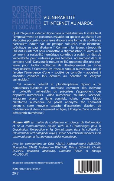 Vulnérabilité et internet au Maroc, Entre précarisation et empowerment (9782343199702-back-cover)