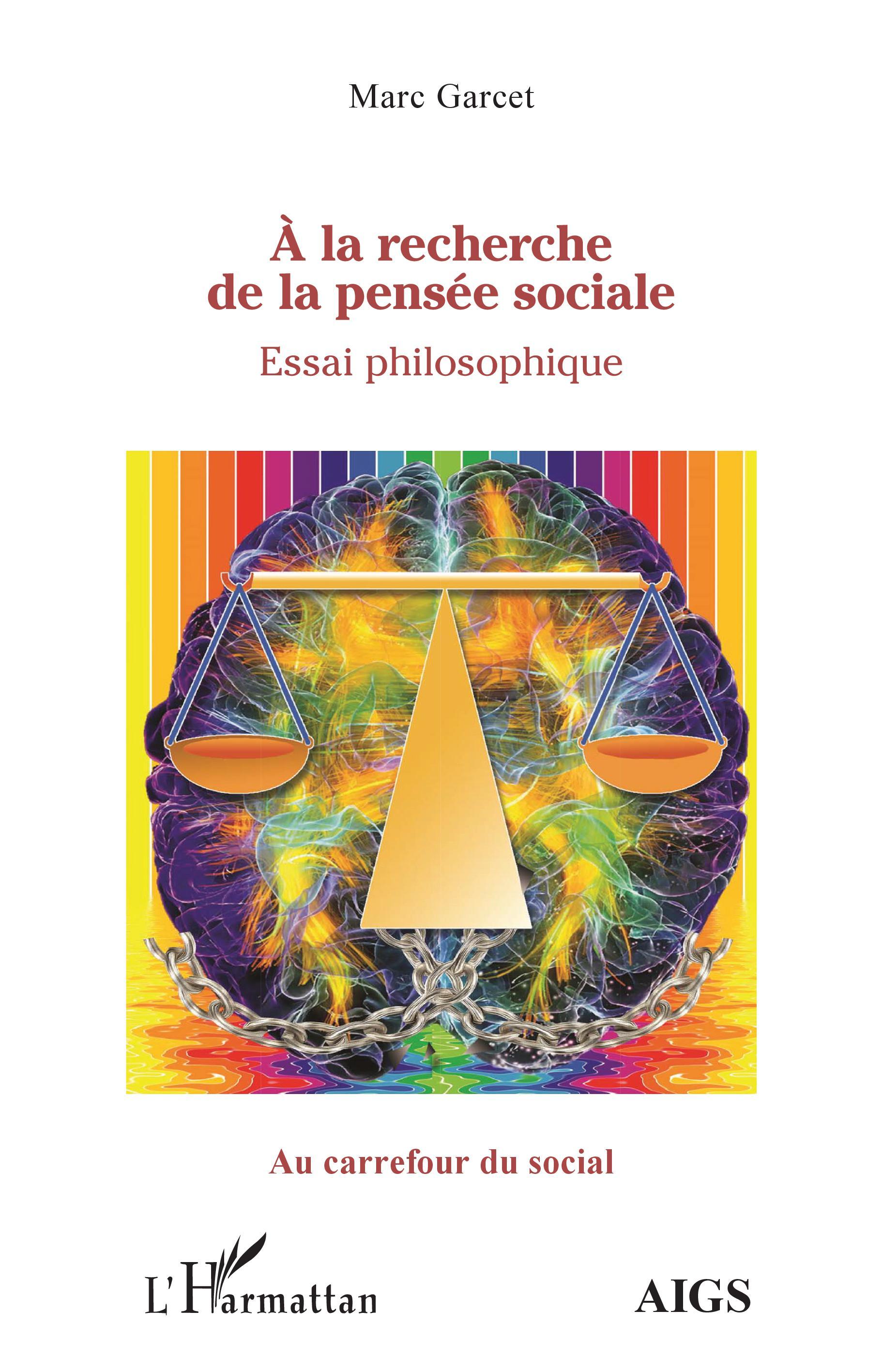 À la recherche de la pensée sociale, Essai de philosophie (9782343150857-front-cover)