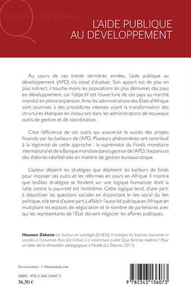 L'aide publique au développement, Visées et nouvelles stratégies en Afrique (9782343136073-back-cover)