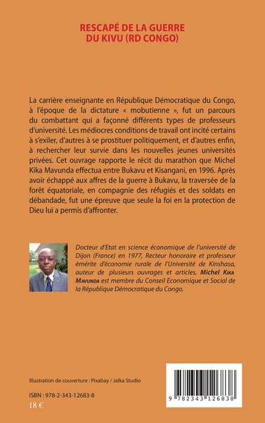 Rescapé de la guerre du Kivu (RD Congo) (9782343126838-back-cover)