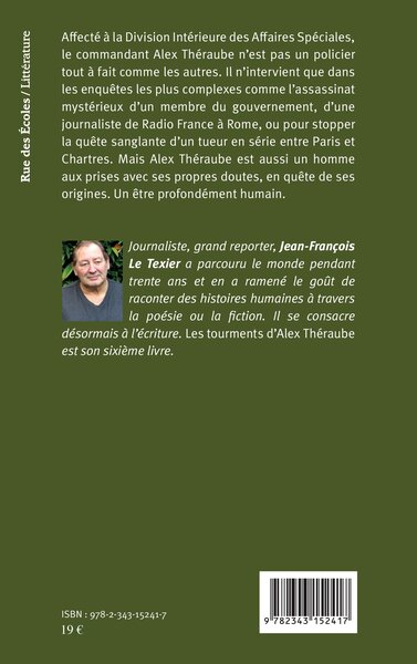 Les tourments d'Alex Théraube, Nouvelles (9782343152417-back-cover)