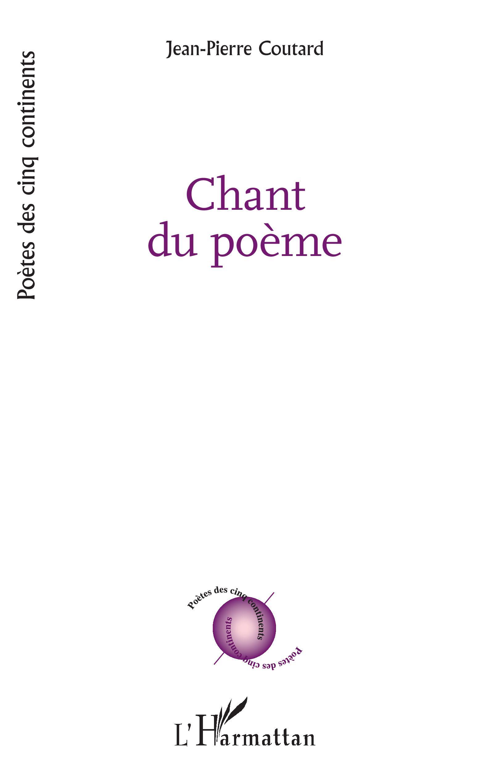 Chant du poème (9782343148786-front-cover)