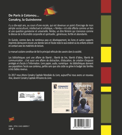 De Paris à Cotonou... Conakry, la Guinéenne, Photographies et recueil de Poèmes (9782343188997-back-cover)