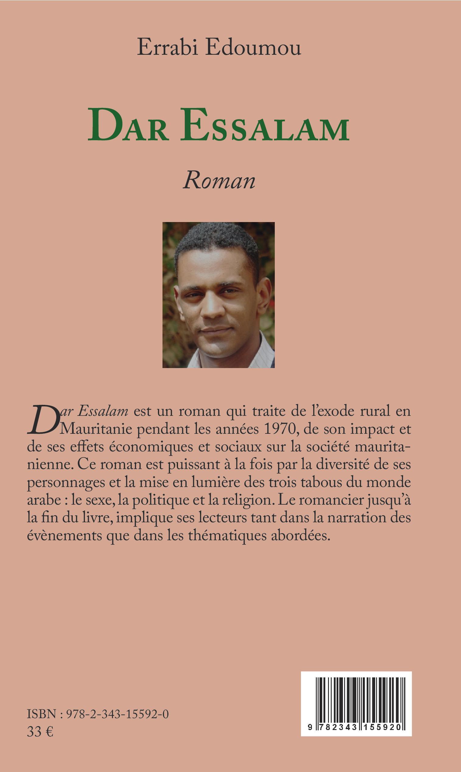 Dar Essalam (en arabe), Roman (9782343155920-front-cover)