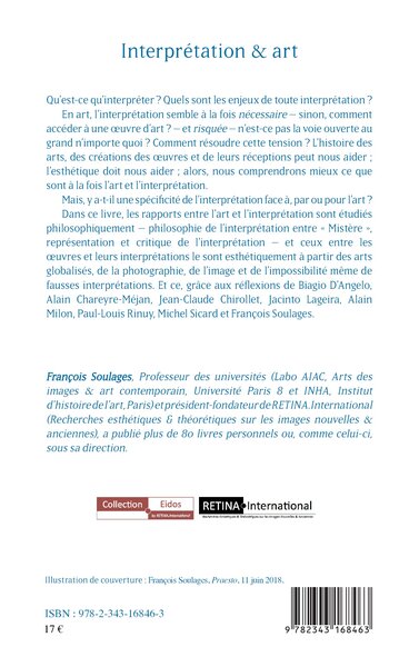 Interprétation & art, Risque & nécessité (9782343168463-back-cover)