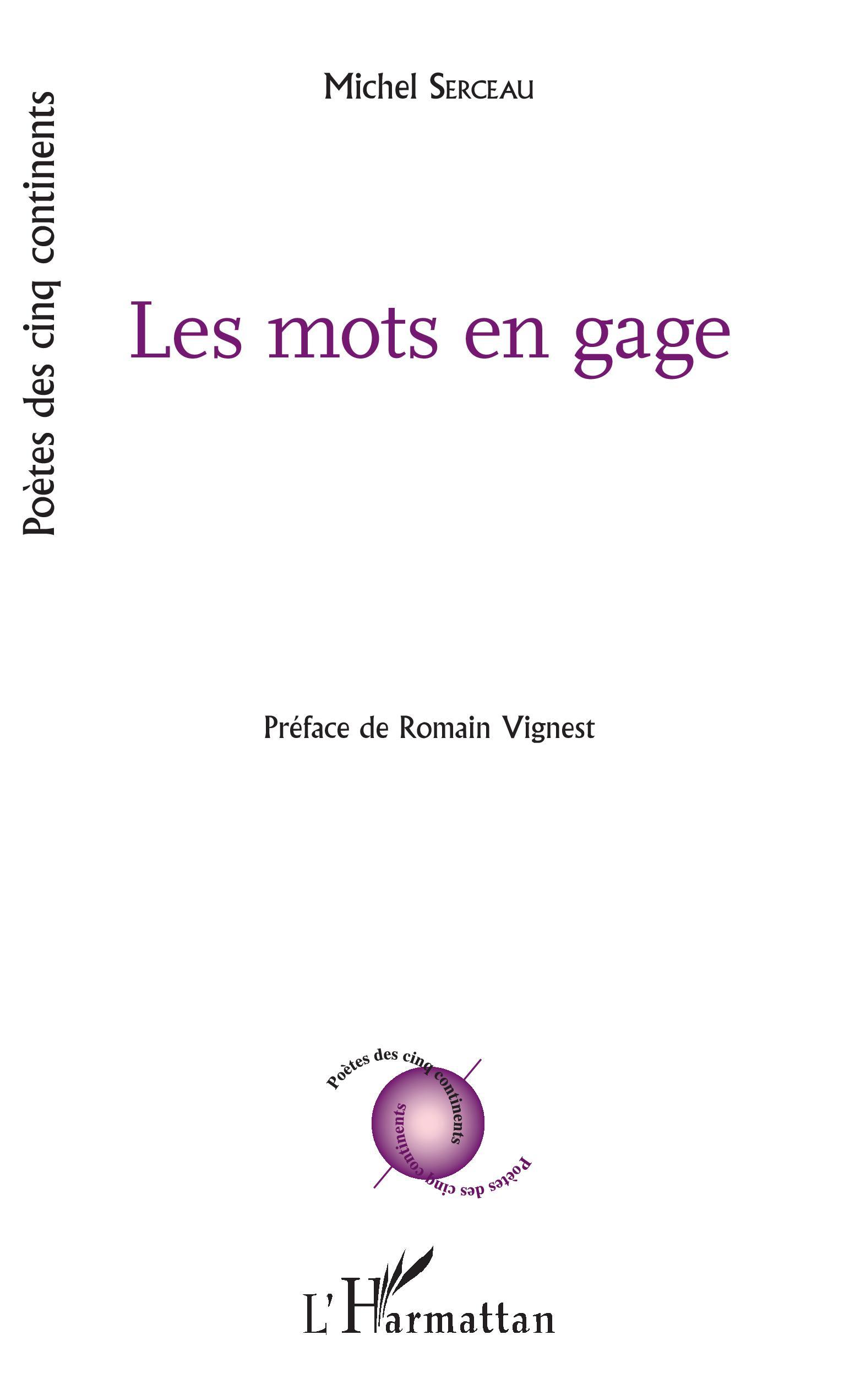 Les mots en gage (9782343151656-front-cover)