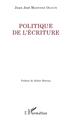 Politique de l'écriture (9782343151830-front-cover)