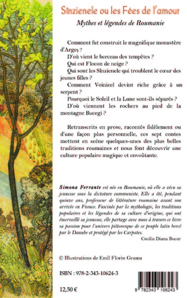Sînzíenele ou les Fées de l'amour, Mythes et légendes de Roumanie (9782343106243-back-cover)