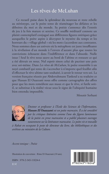 Les rêves de McLuhan, Traduit de l'arabe par Abderrahmane Tankoul (9782343118246-back-cover)