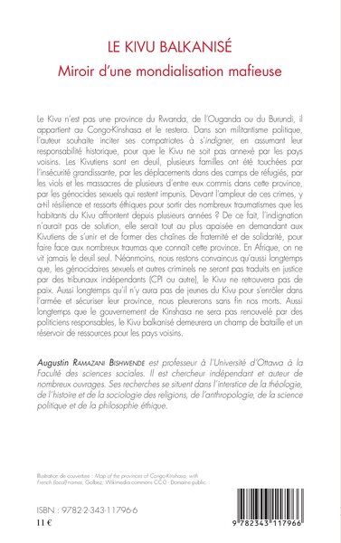 Le Kivu Balkanisé, Miroir d'une mondialisation mafieuse (9782343117966-back-cover)