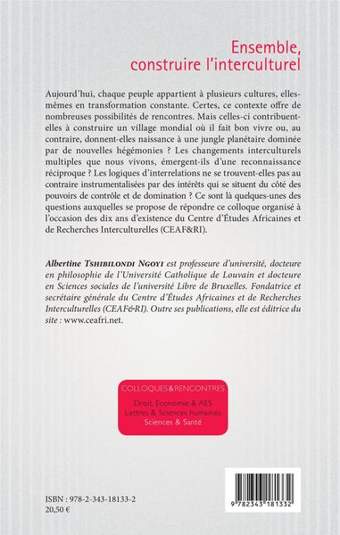 Ensemble construire l'interculturel, Perspectives africaines (9782343181332-back-cover)