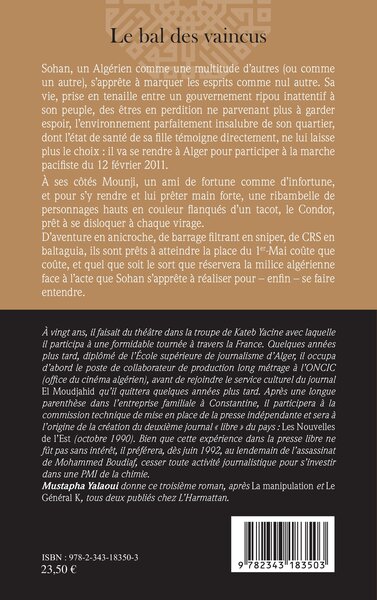 Le bal des vaincus (9782343183503-back-cover)