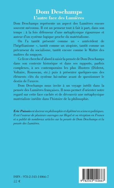 Dom Deschamps, L'autre face des Lumières (9782343140667-back-cover)